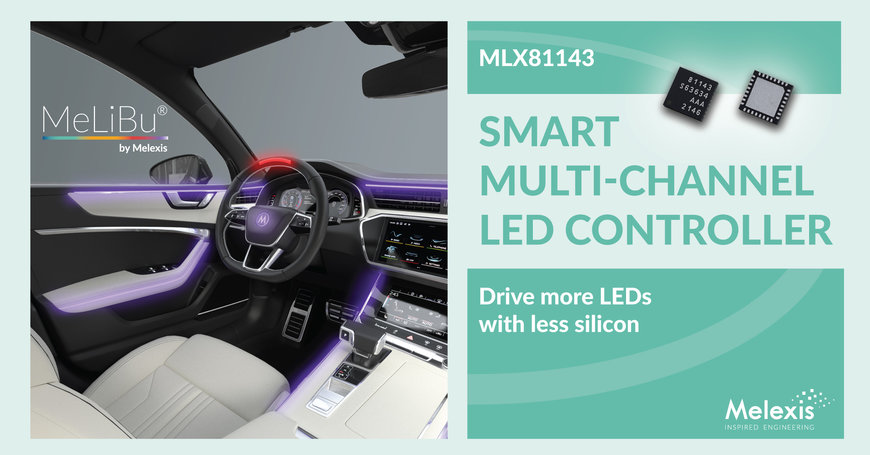 Le MLX81143 dote les drivers de LED automobiles de l’éclairage dynamique